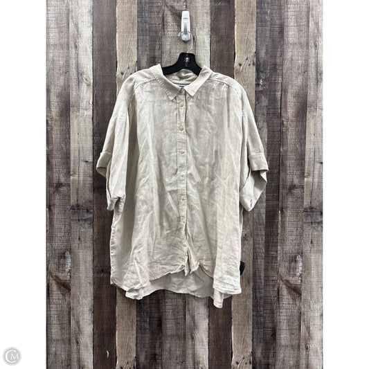 Top Short Sleeve By J. Crew In Beige, Size: 2x
