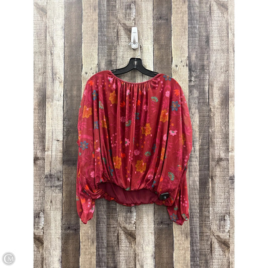 Top Long Sleeve By Free People In Multi-colored, Size: M