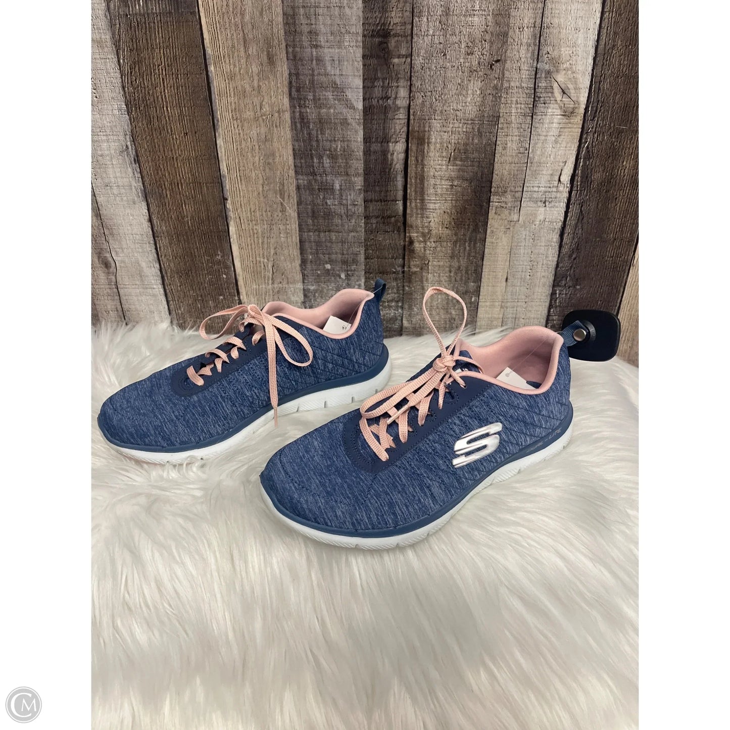 Shoes Athletic By Skechers In Blue, Size: 9.5