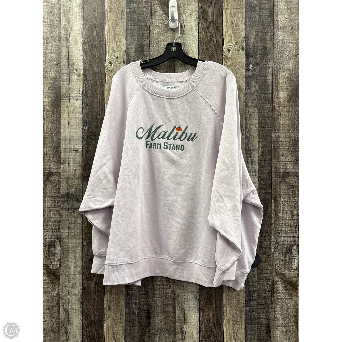 Sweatshirt Crewneck By Old Navy In Purple, Size: 4x