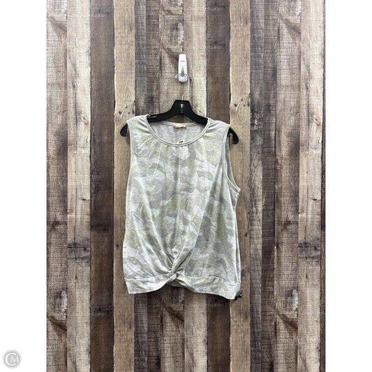 Top Sleeveless By Jane And Delancey In Camouflage Print, Size: Xl
