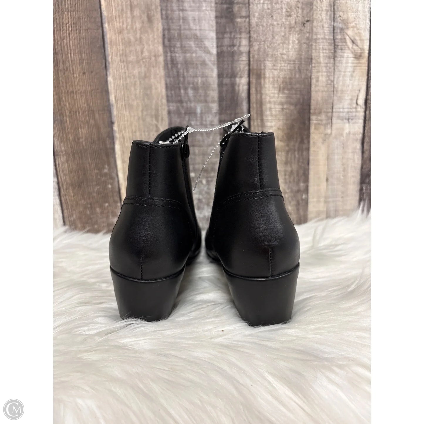Boots Ankle Heels By Clarks In Black, Size: 7