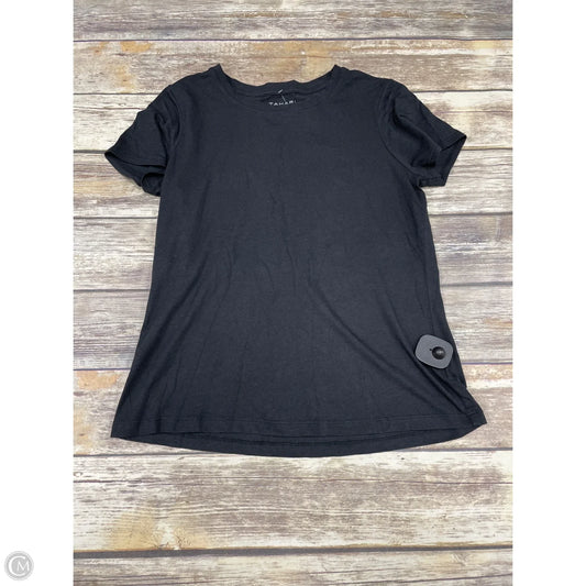 Top Short Sleeve Basic By Tahari In Black, Size: M