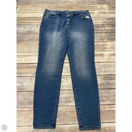 Jeans Skinny By Maurices In Blue Denim, Size: 20