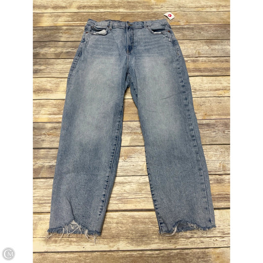 Jeans Straight By Old Navy In Blue Denim, Size: 14