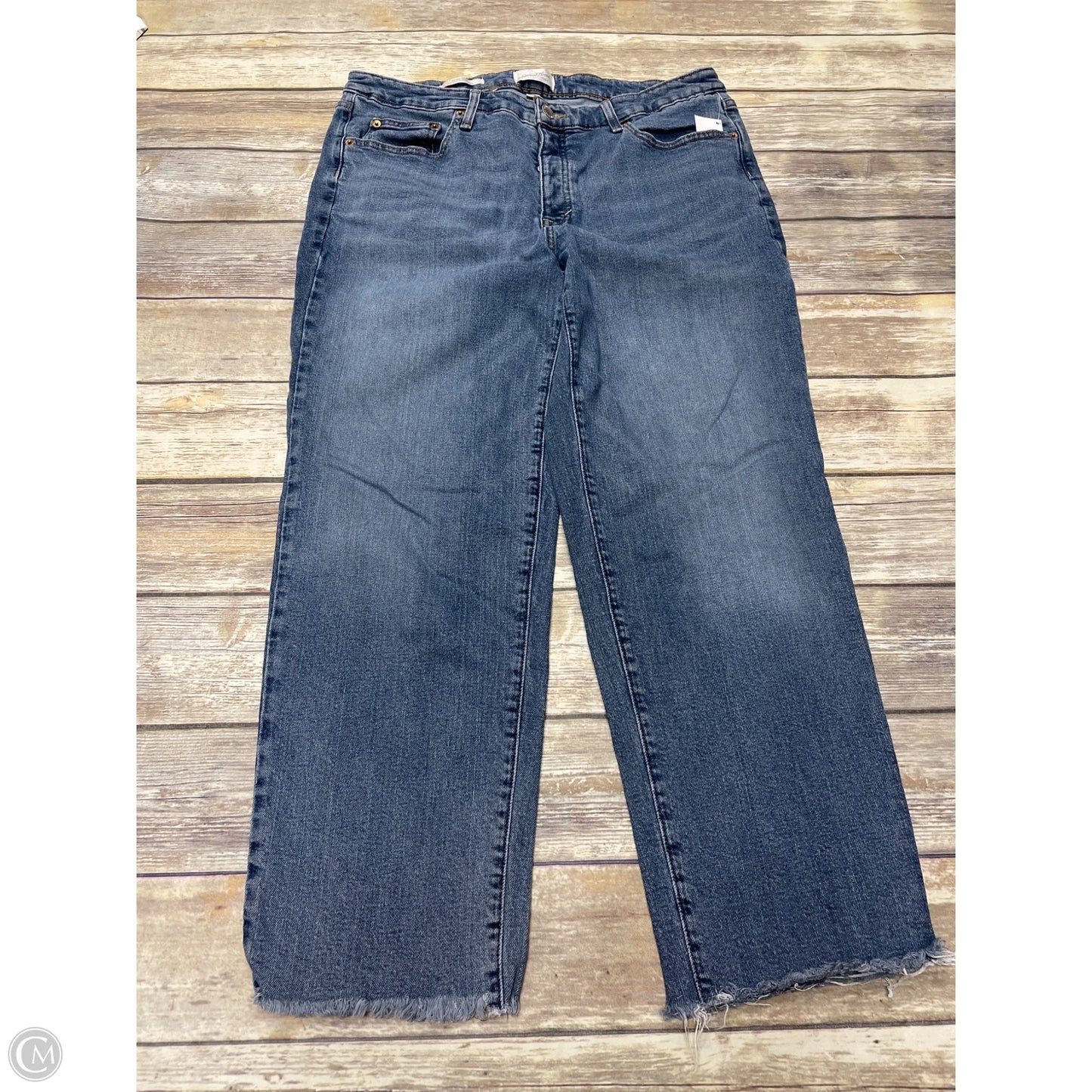 Jeans Straight By Universal Thread In Blue Denim, Size: 16