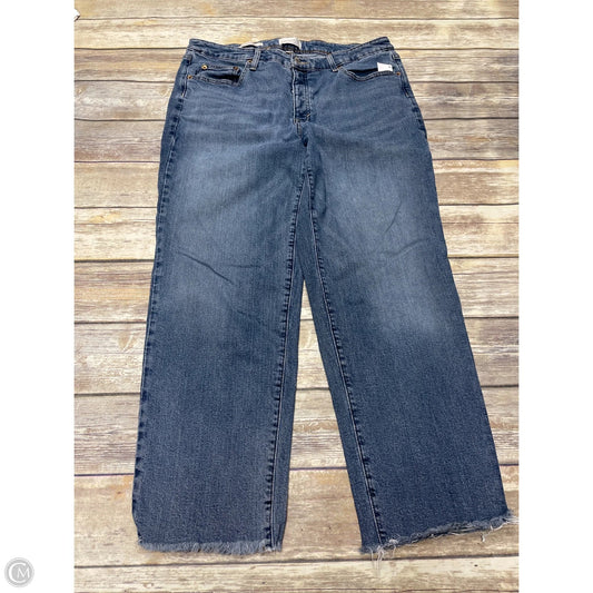 Jeans Straight By Universal Thread In Blue Denim, Size: 16