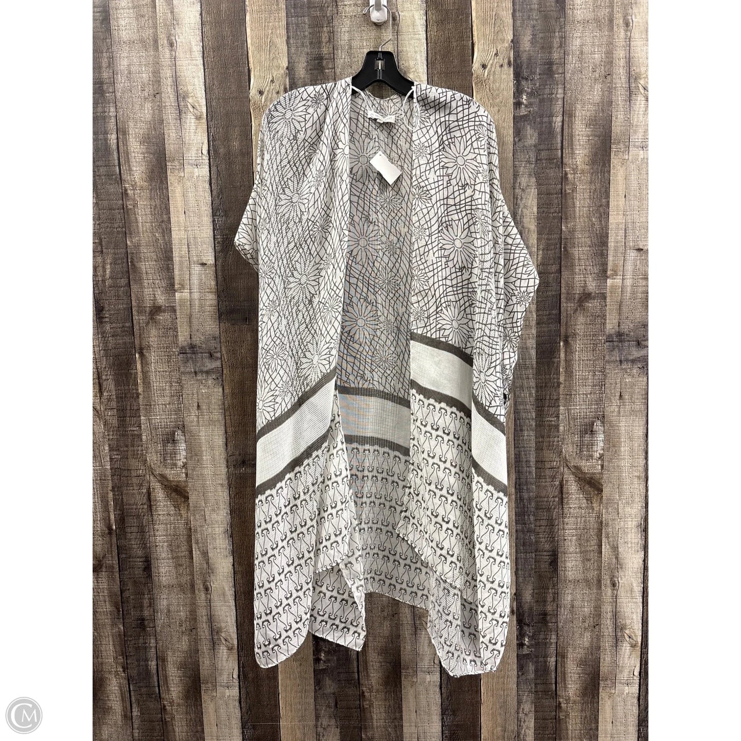 Kimono By Woven Heart In Grey & White, Size: Osfm