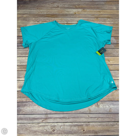 Athletic Top Short Sleeve By Tek Gear In Green, Size: 2x