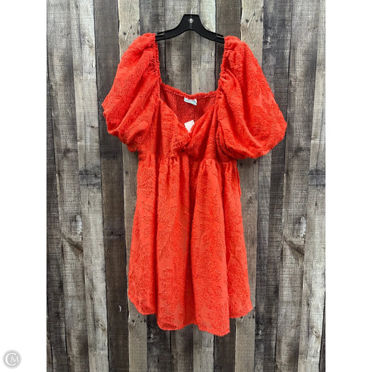 Dress Casual Short By Future Collective In Orange, Size: 1x