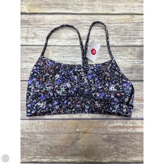 Athletic Bra By Lululemon In Floral Print, Size: Xs