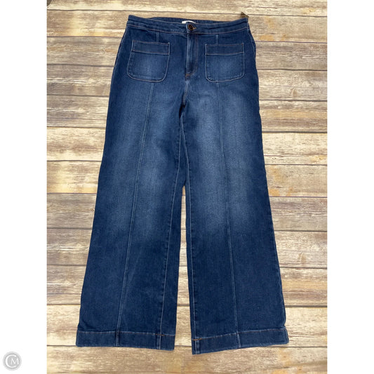 Jeans Wide Leg By Lc Lauren Conrad In Blue Denim, Size: 14