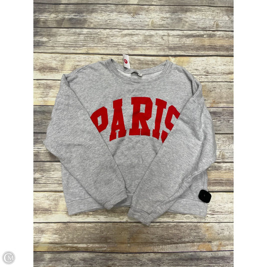 Sweatshirt Crewneck By Cme In Grey, Size: L