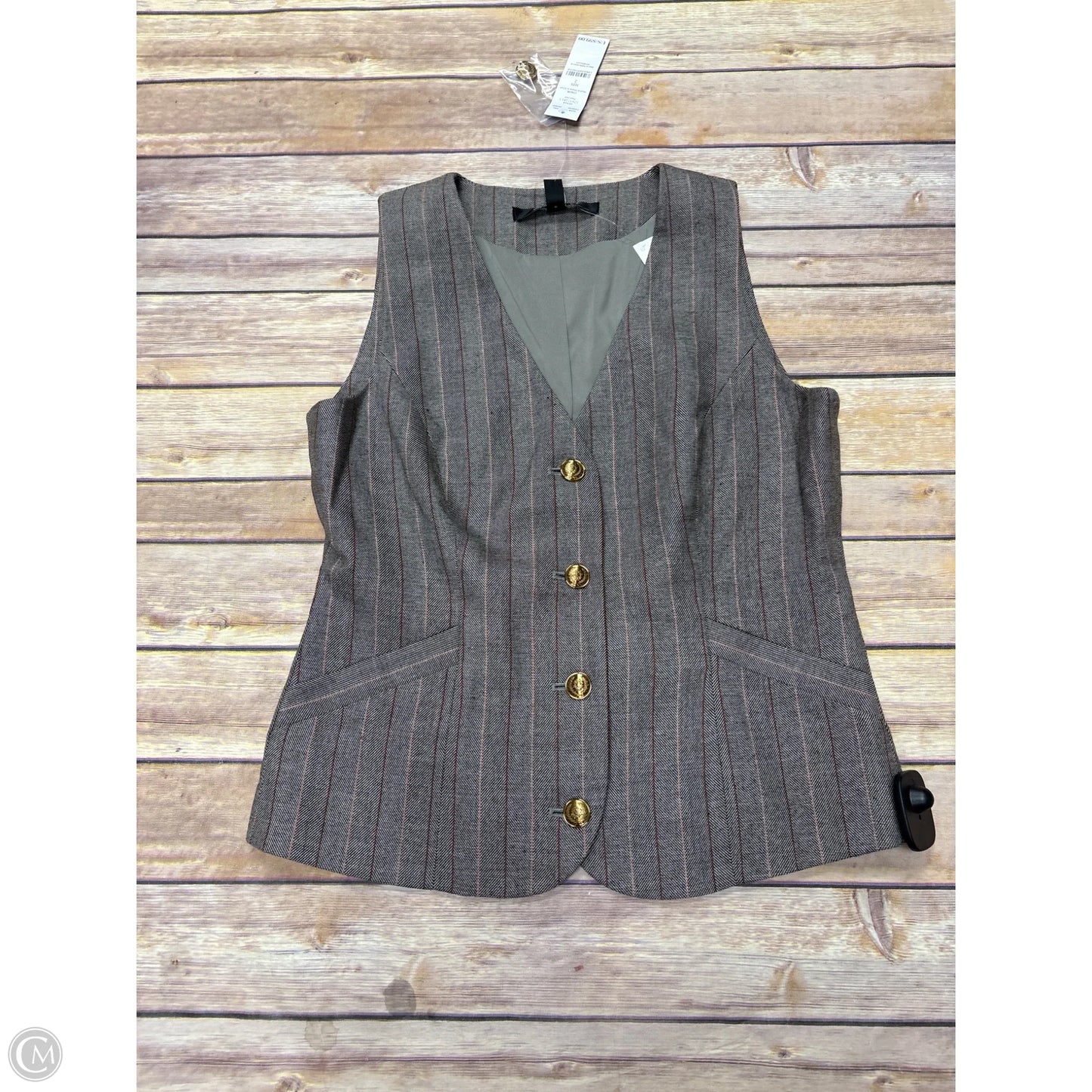 Vest Other By White House Black Market In Plaid Pattern, Size: Xs