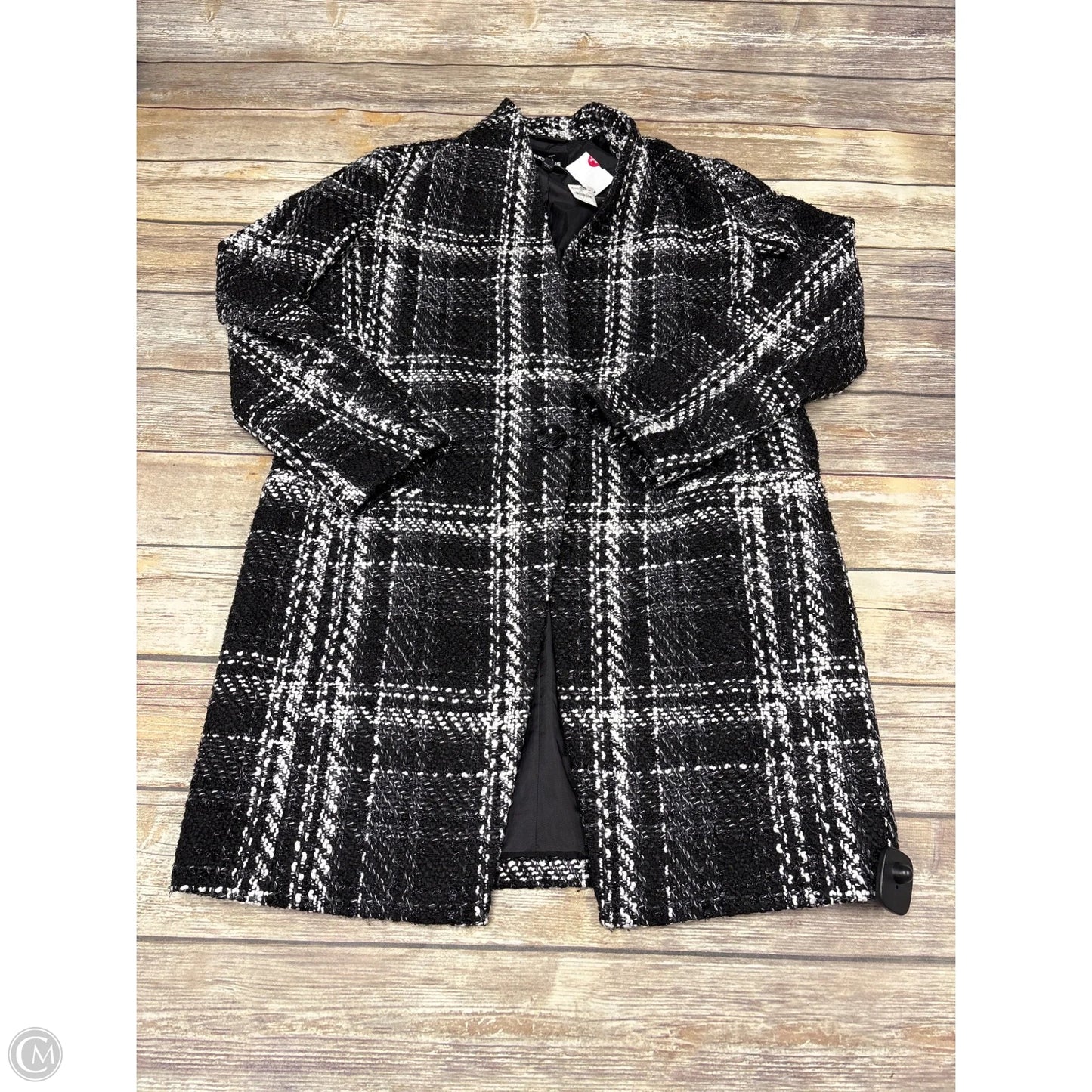 Coat Other By Express In Plaid Pattern, Size: L