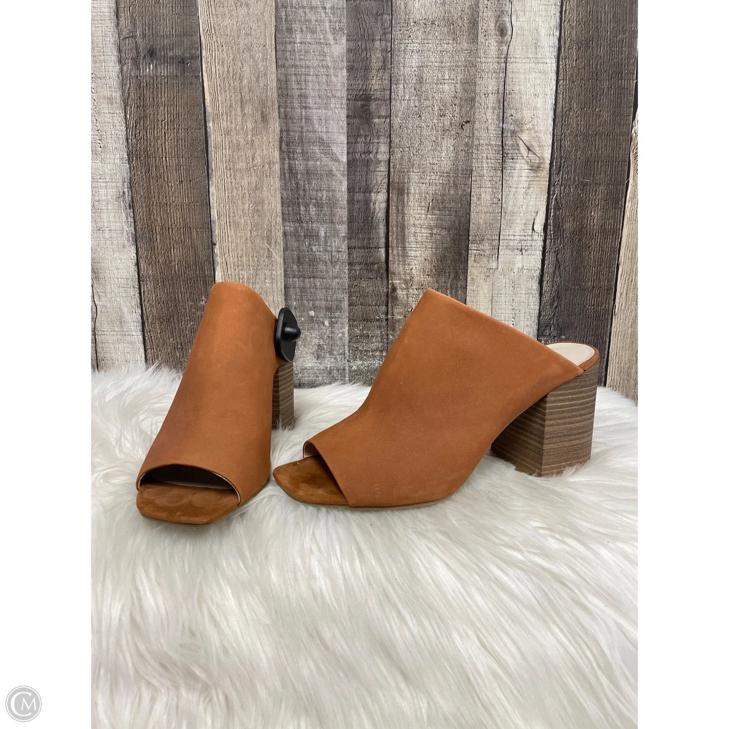 Sandals Heels Block By Kenneth Cole Reaction In Brown, Size: 9