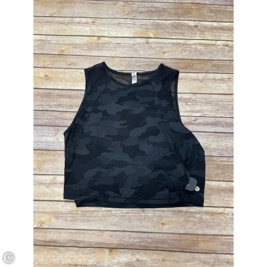 Athletic Tank Top By Lululemon In Camouflage Print, Size: 10