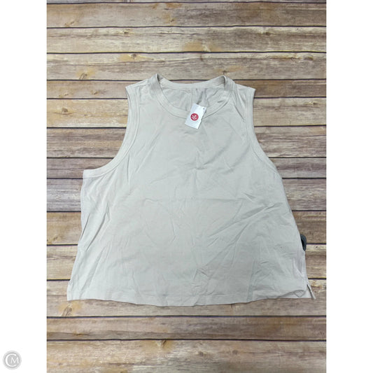 Athletic Tank Top By Lululemon In Beige, Size: 10