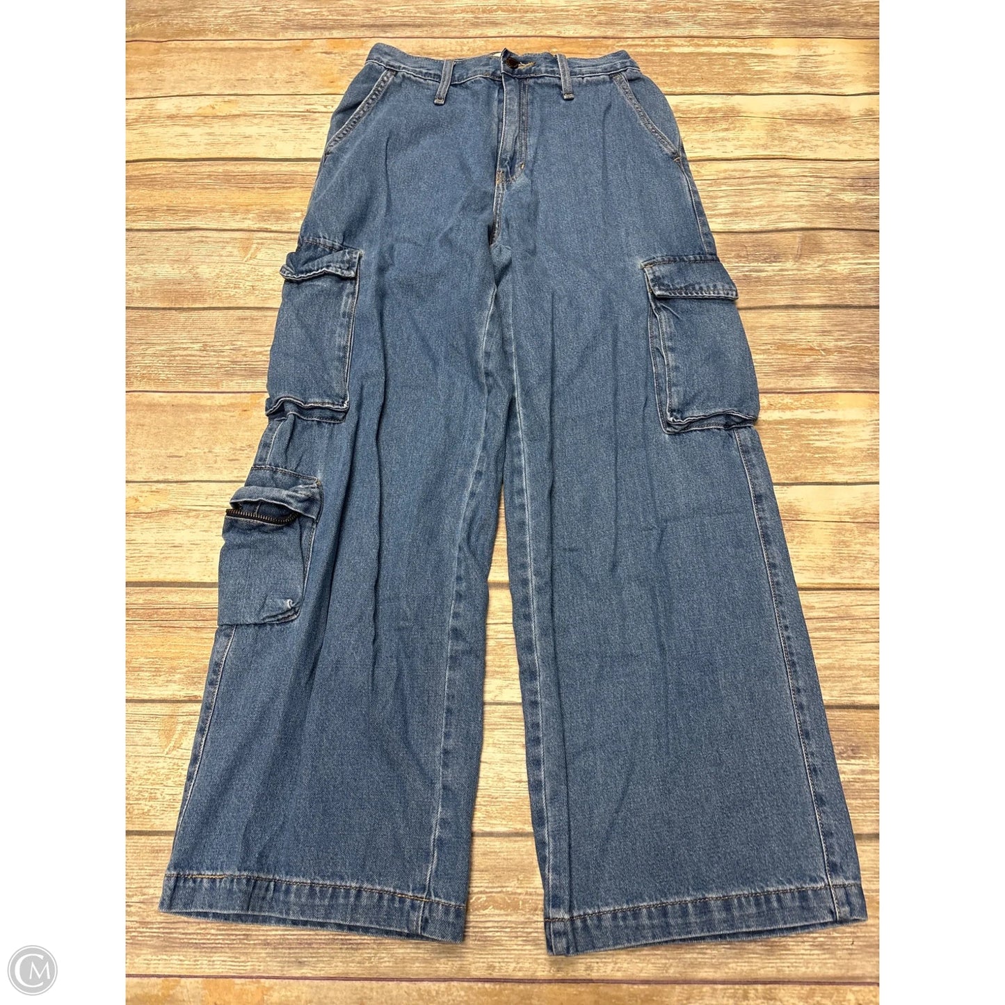 Jeans Wide Leg By Universal Thread In Blue Denim, Size: 6