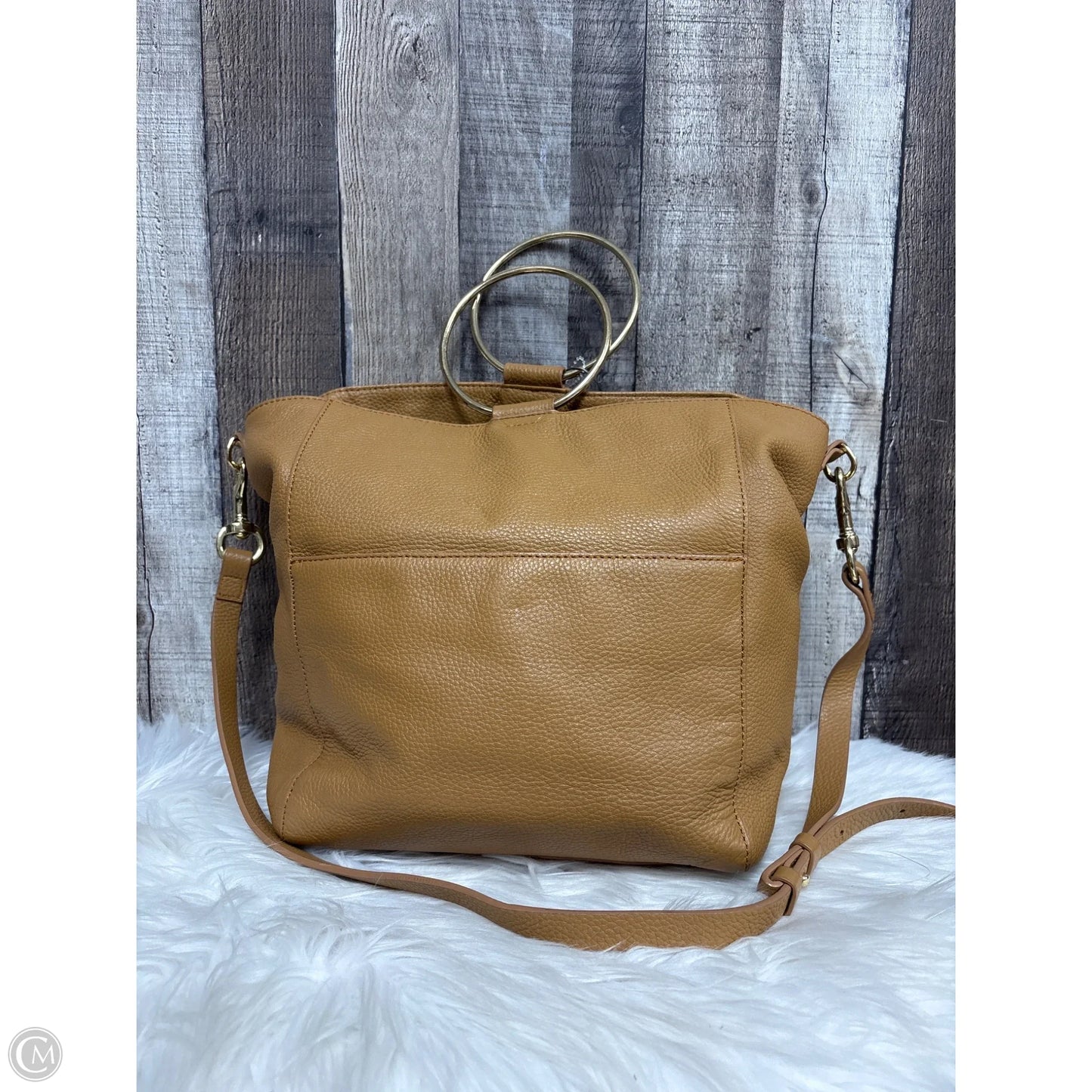 Handbag Leather By Cme, Size: Large