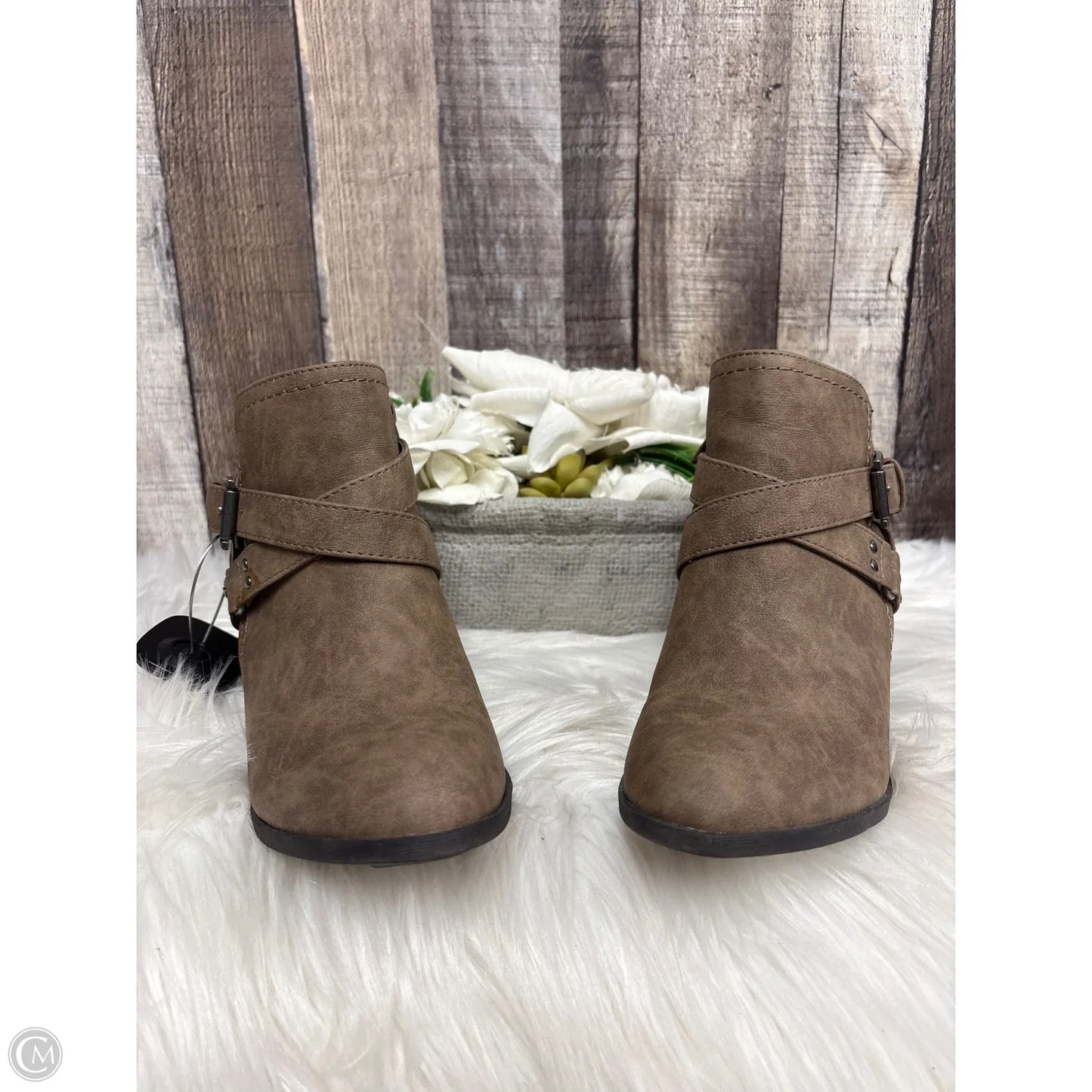Boots Ankle Heels By Indigo Rd In Taupe, Size: 7.5