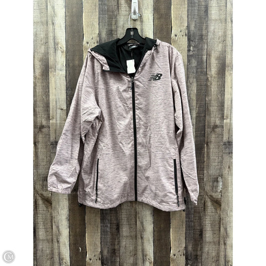 Athletic Jacket By New Balance In Pink, Size: 2x