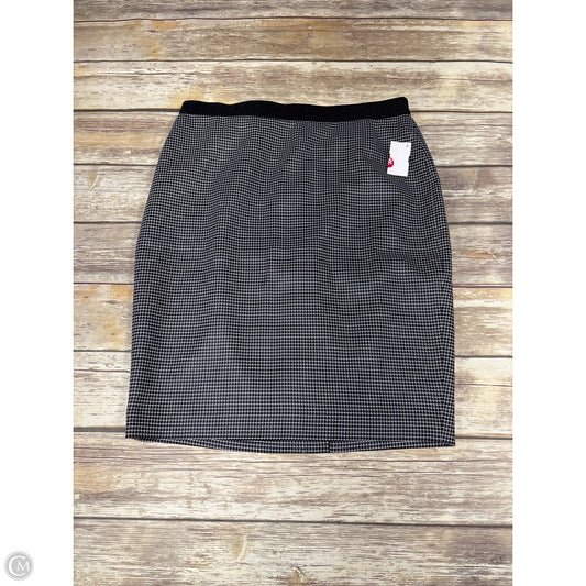Skirt Mini & Short By Ann Taylor In Black & White, Size: 10