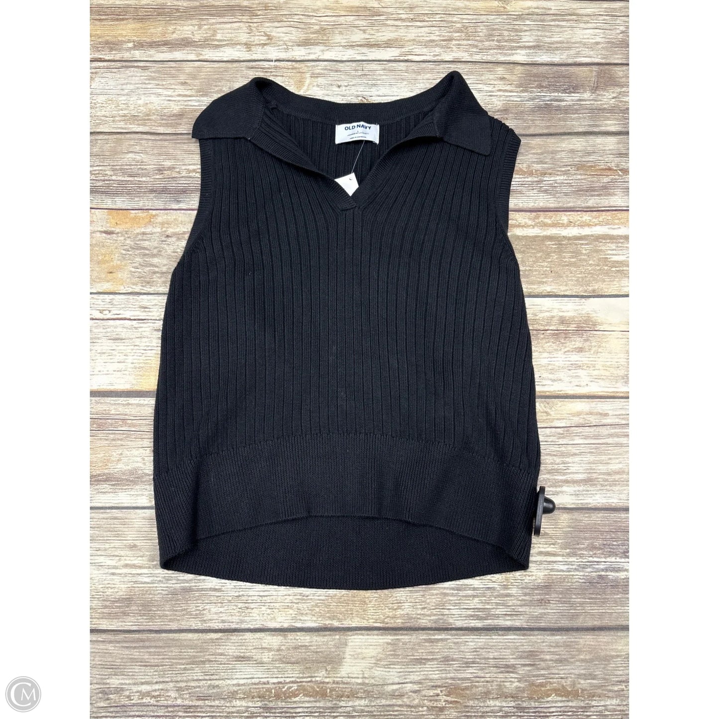 Top Sleeveless By Old Navy In Black, Size: L