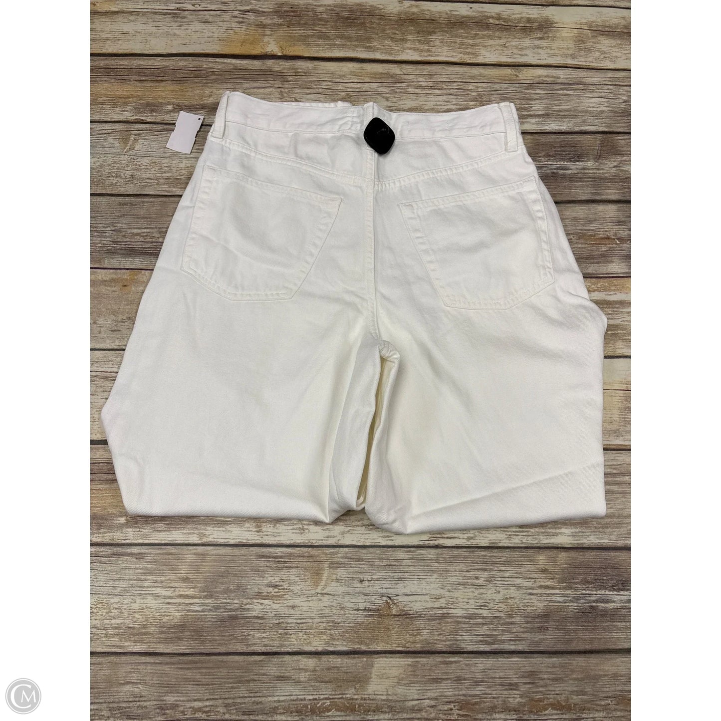Jeans Wide Leg By Universal Thread In White Denim, Size: 10