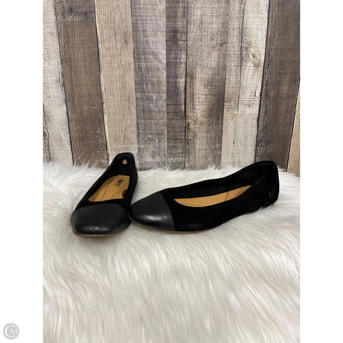 Shoes Flats By Born In Black, Size: 7