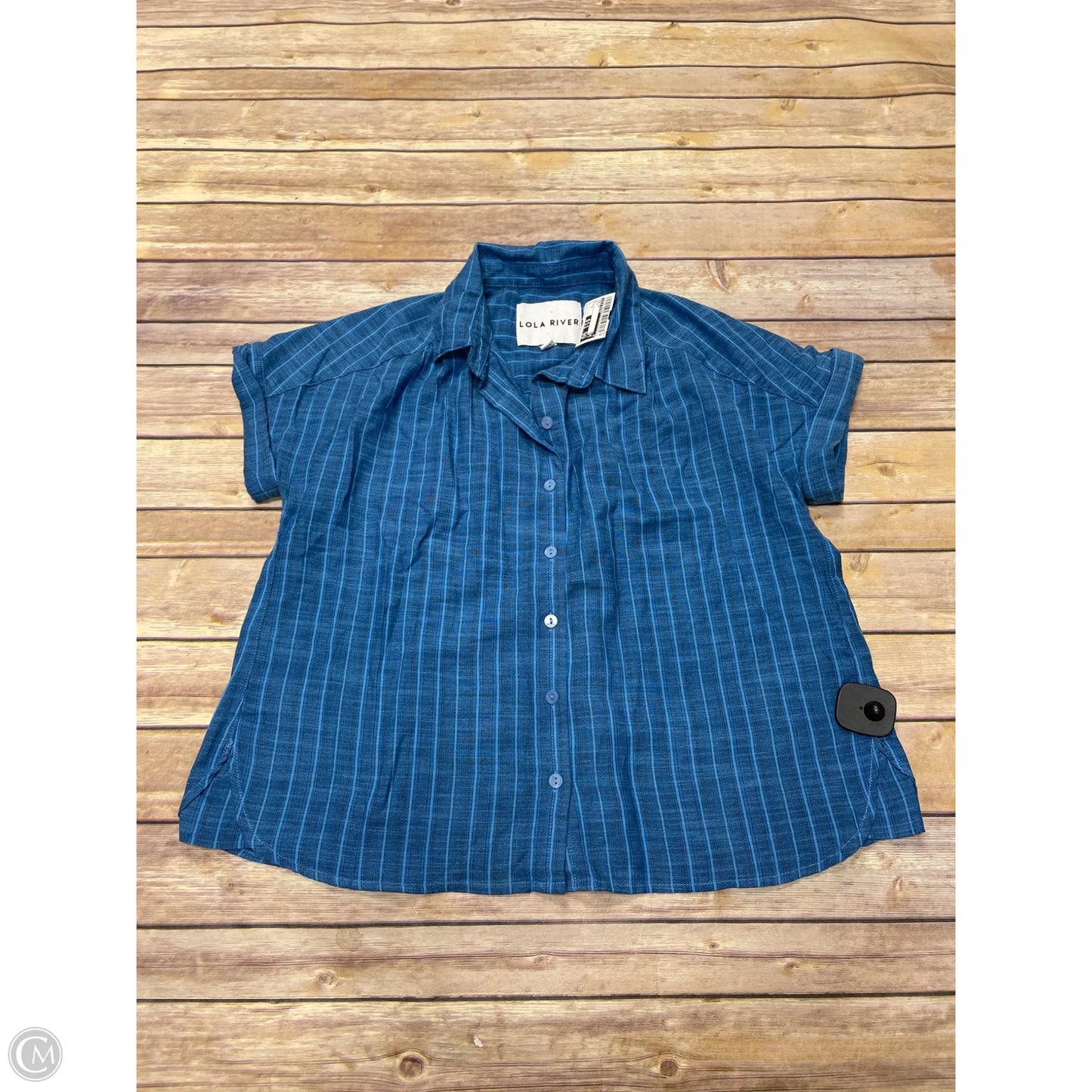 Top Short Sleeve By Lola River In Blue, Size: S