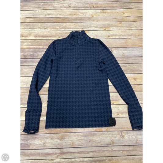 Athletic Top Long Sleeve Collar By Cmf In Navy, Size: S