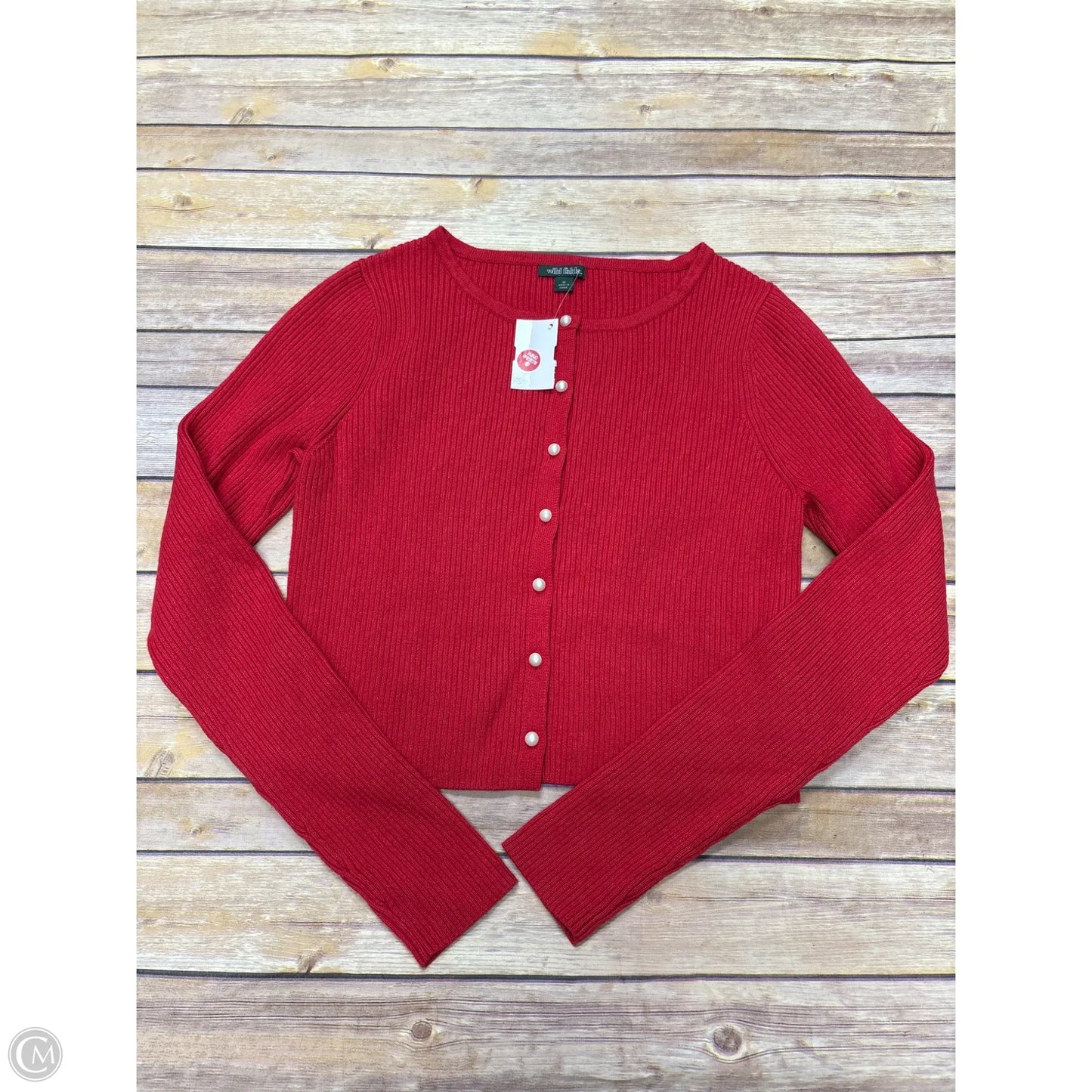 Cardigan By Wild Fable In Red, Size: M