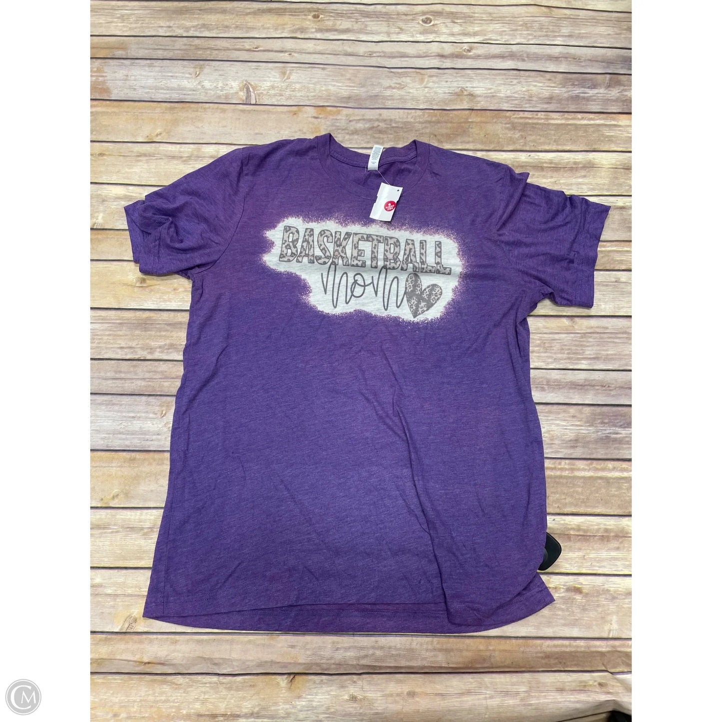 Top Short Sleeve Basic By Bella + Canvas In Purple, Size: L