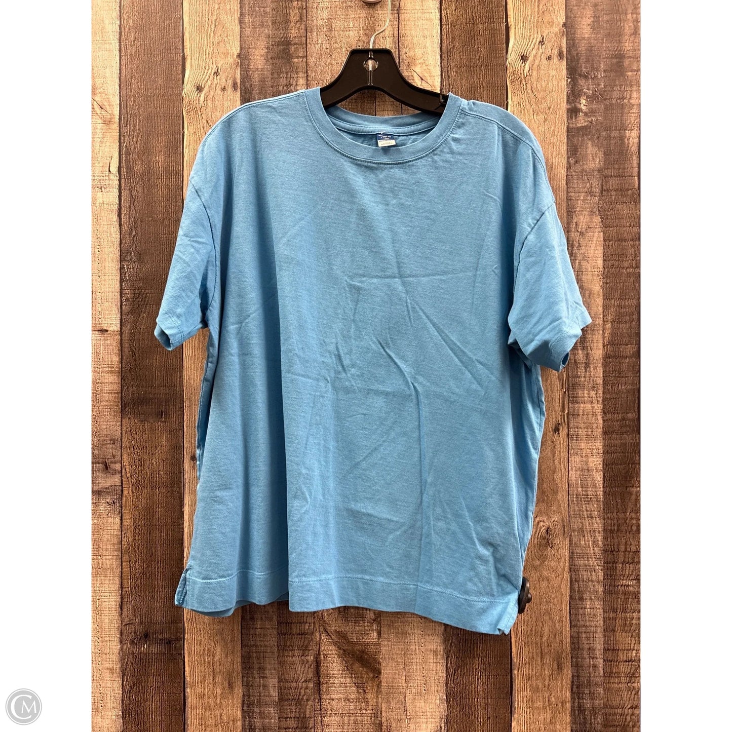 Top Short Sleeve Basic By Old Navy In Blue, Size: L