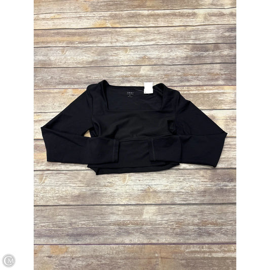 Athletic Top Long Sleeve Crewneck By Ypb In Black, Size: M