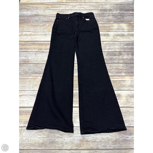 Jeans Flared By J. Crew In Black Denim, Size: 2