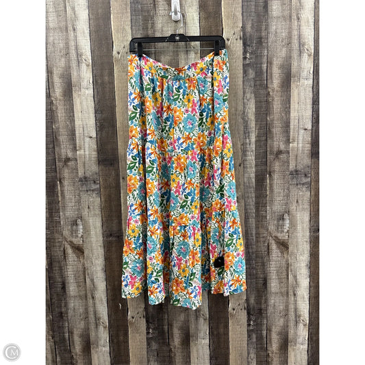 Skirt Maxi By Cynthia Rowley In Floral Print, Size: L