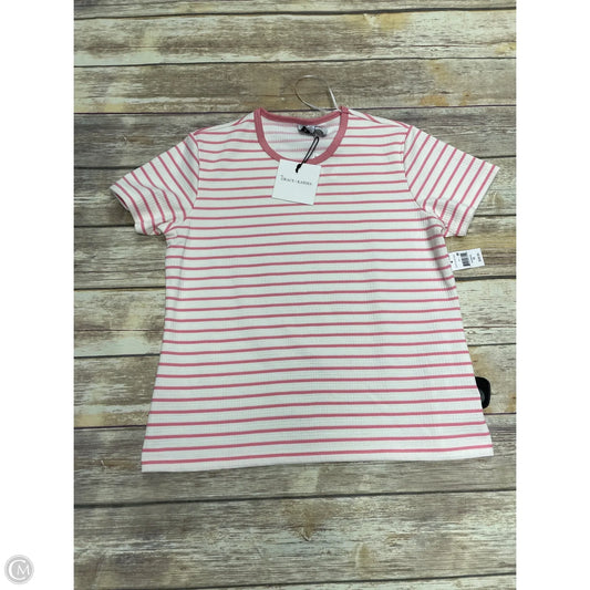 Top Short Sleeve By Grace + Karma In Striped Pattern, Size: M