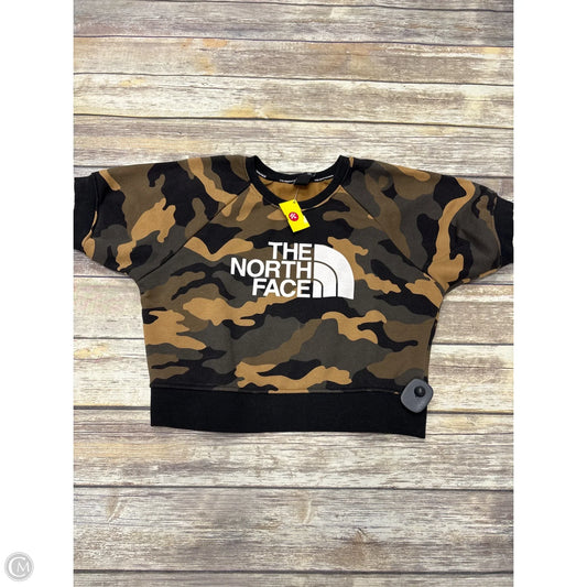 Athletic Sweatshirt Crewneck By The North Face In Camouflage Print, Size: S