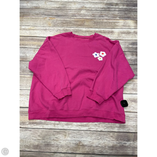 Sweatshirt Crewneck By Cmf In Pink, Size: 2x