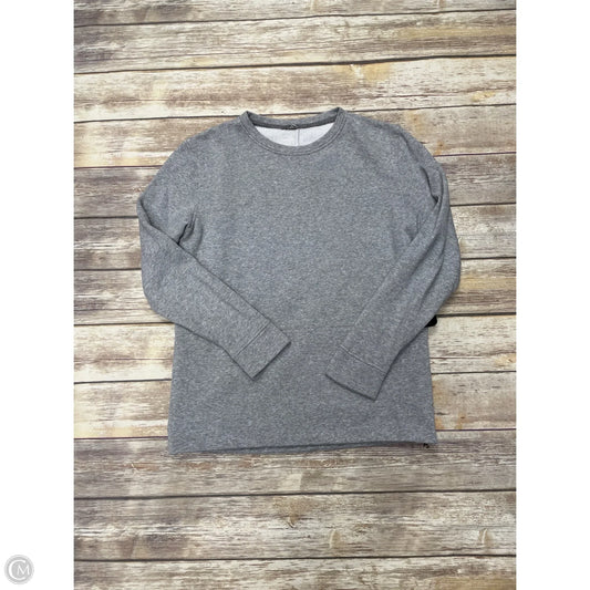 Athletic Sweatshirt Crewneck By Lululemon In Grey, Size: 8