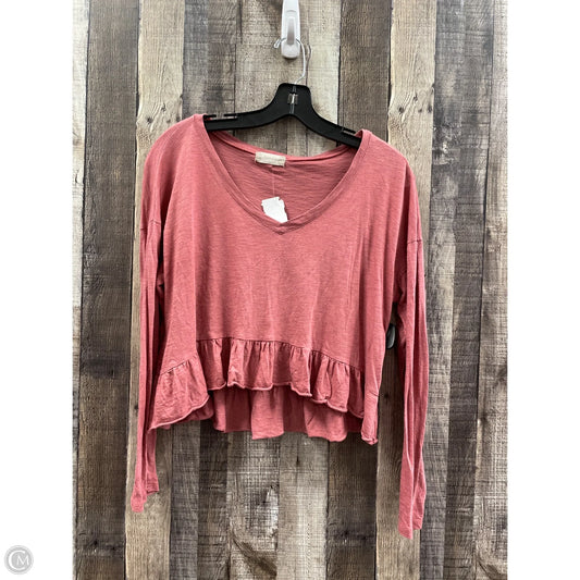 Top Long Sleeve By Altard State In Pink, Size: Xs