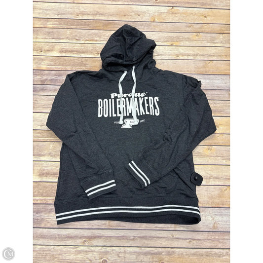 Sweatshirt Hoodie By Cme In Grey, Size: Xl