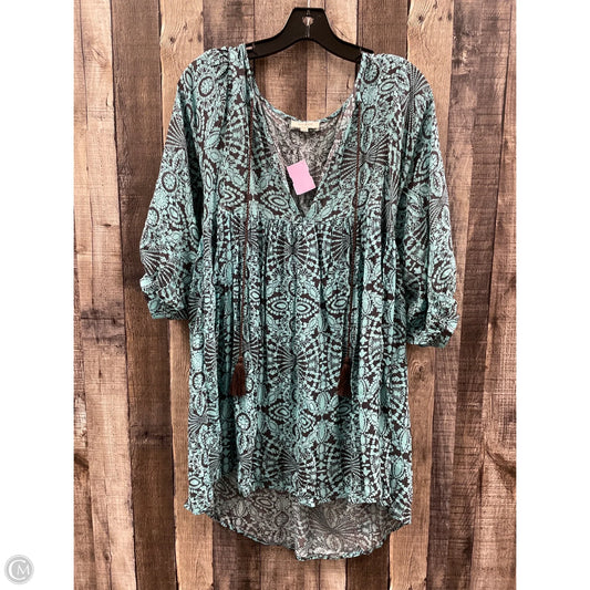 Dress Casual Short By Umgee In Blue, Size: S