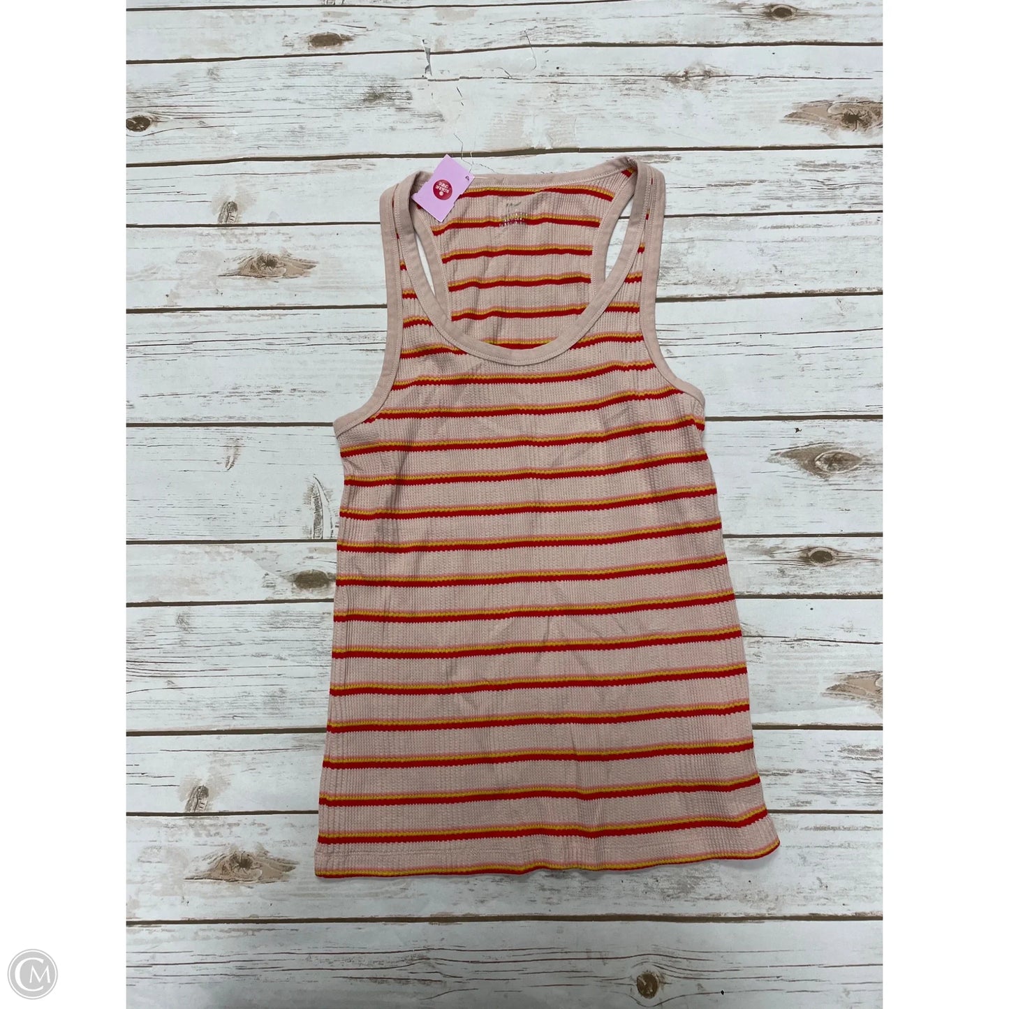 Top Sleeveless By Aerie In Striped Pattern, Size: L