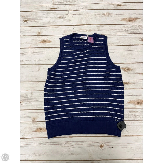 Vest Sweater By Vineyard Vines In Blue, Size: L