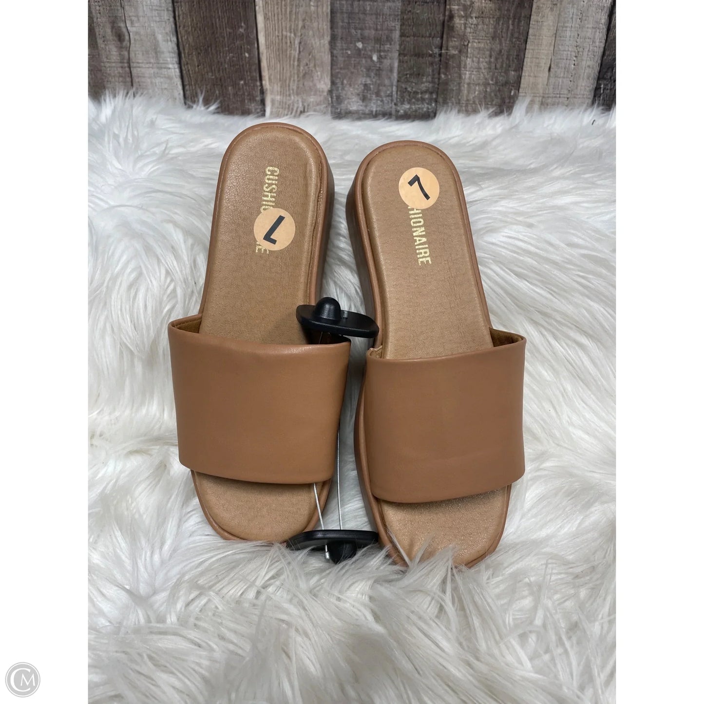 Sandals Flats By Cushionaire In Brown, Size: 7