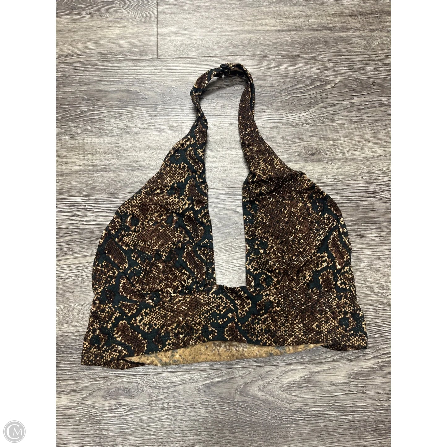 Top Sleeveless By Cme In Snakeskin Print, Size: S