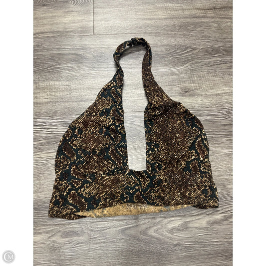 Top Sleeveless By Cme In Snakeskin Print, Size: S